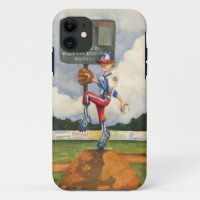 Broc de base-ball sur le monticule par geai