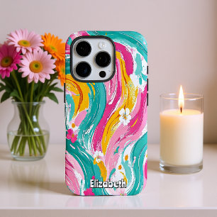 Coques iPhone 16 Pro Brochures florales Abstraites