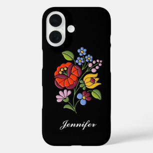 Coque Pour iPhone 16 Broderie Kalocsa - Art populaire hongrois