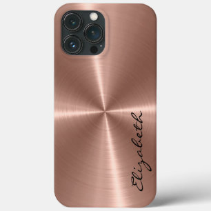 Case-Mate iPhone Case Bronze Stainless Steel Metal Look