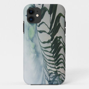 Coque iPhone 11 Brouillard de matin au-dessus des gisements de riz