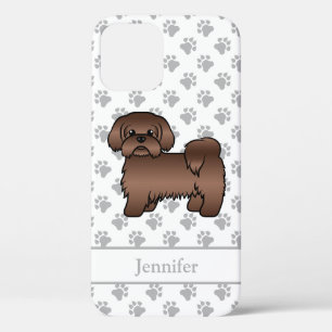 Case-Mate iPhone Case Brown de foie Chih Tzu Cute Cartoon Chien & Nom