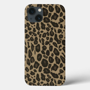 Coques Pour iPhone Brown Empreinte de léopard chic cool