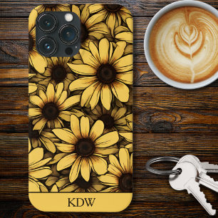 Case-Mate iPhone Case Brown Eyed Susan Monogramme