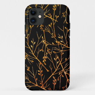 Case-Mate iPhone Case Brûler Orange Twigs sur Noir