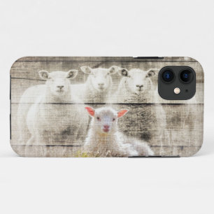 Case-Mate iPhone Case Brûlure d'agneau de bébé à mouton rustique
