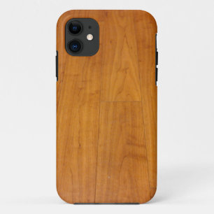 Coque iPhone 11 Brun en bois de stratifié de parquet de parquetag