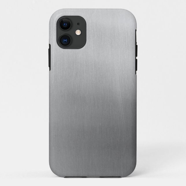 Coques Case-Mate iPhone Brushed steel (Dos)