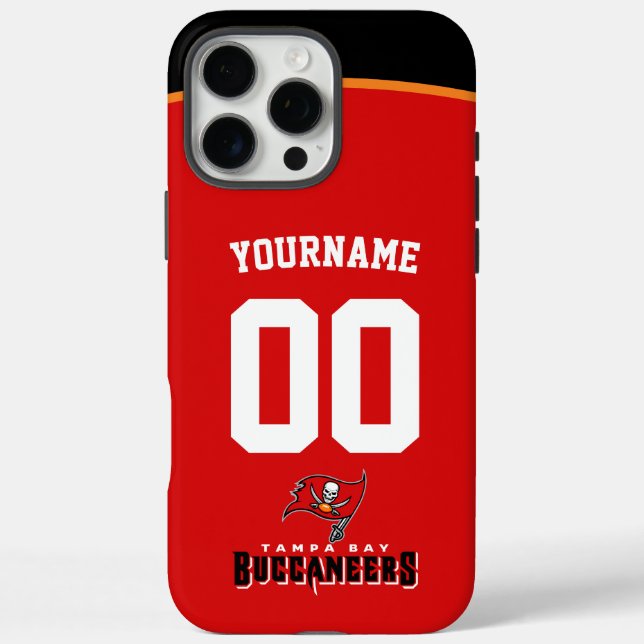 Coques Case-Mate iPhone Buccaneers personnalisés Jersey Football américain (Verso)