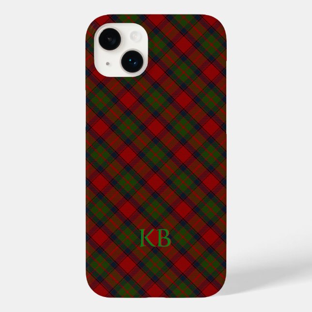 Coques Case-Mate iPhone Buccleuch Official Tartan avec monogramme / nom (Verso)