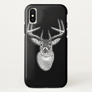 Case-Mate iPhone Case Buck on Black White Tail Deer