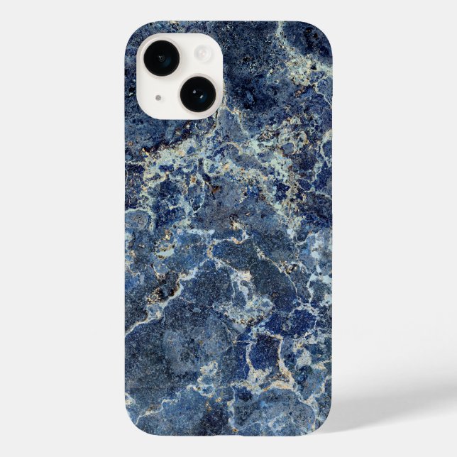 Coques Case-Mate iPhone Bue Gris Marbre Noir & Veines Beige (Verso)