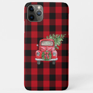 Case-Mate iPhone Case Buffalo Check Christmas Tree Camion rouge Vintage