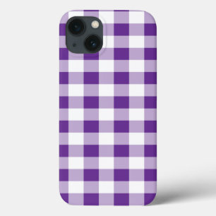 Case-Mate iPhone Case Buffalo Plaid En vichy Motif Girl violet blanc