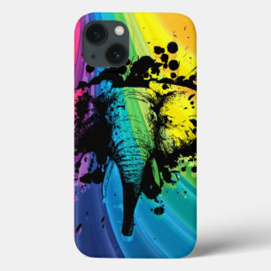 Case-Mate iPhone Case Bull Elephant sur arc-en-ciel Tourbillonnant