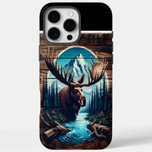 Coques iPhone 16 Pro Max Bull Moose Wood Art