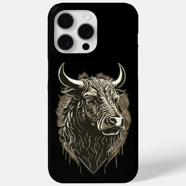 Coques Case-Mate iPhone Bull Portrait (Verso)