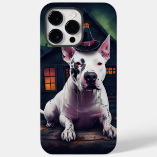 Coque Pour Pour iPhone 14 Pro Max Bull Terrier Citrouille Halloween effroi