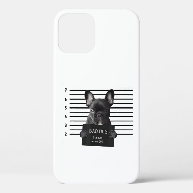 Coques Case-Mate iPhone Bulldog Bad Chien Jail Frenchie Chien Maman Lover (Verso)
