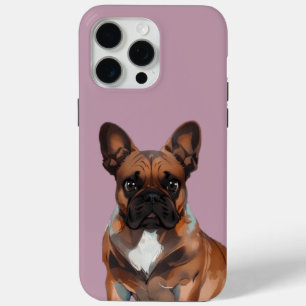 Coque iPhone 15 Pro Max Bulldogen français : Deux amis, l'iPhone
