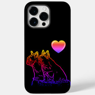 Coque Pour Pour iPhone 14 Pro Max Bulldogen français : Deux amis, l'iPhone