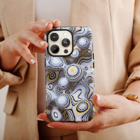 Bulle grise Abstraite | iPhone 14 Coque-Mate