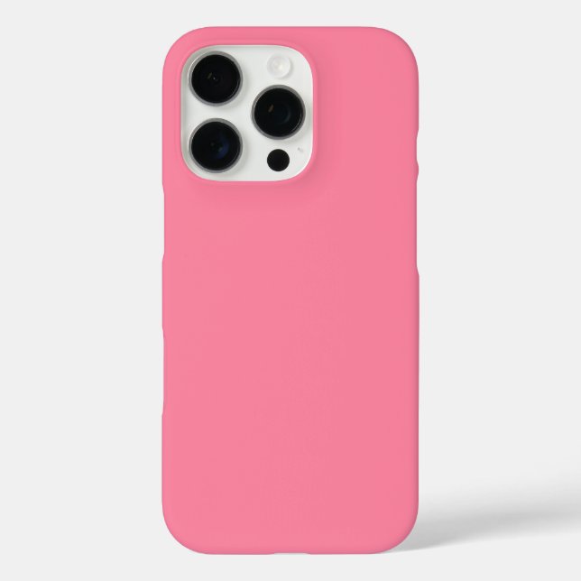 Coques Case-Mate iPhone Bulle moderne rose clair couleur solide (Verso)