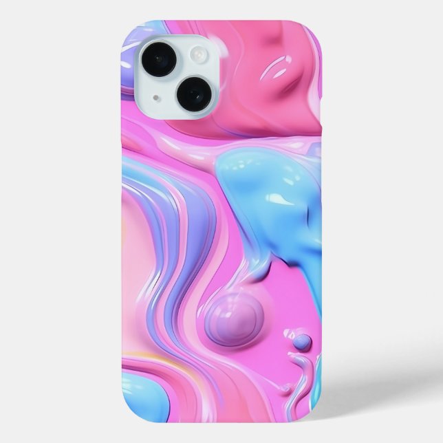 Coques Case-Mate iPhone Bulle plastique brillante Abstraite (Verso)