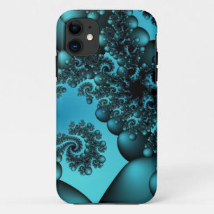 Coque iPhone 11 bulles bleues