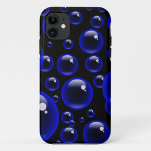 Coques Pour iPhone Bulles bleues