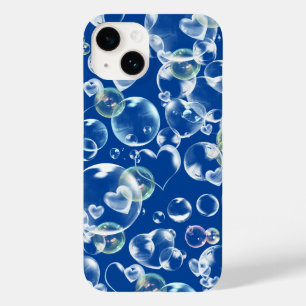 Coque Pour iPhone 14 Bulles de savon des coeurs