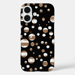 Coque Pour iPhone 16 Bulles en noir
