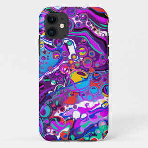 Case-Mate iPhone Case Bulles violettes, Bleues et colorées Abstrait Mode