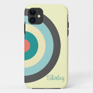 Coque iPhone 11 Bullseye combiné gris par Shirley Taylor