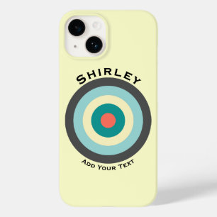 Coque Pour iPhone 14 Bullseye combiné gris par Shirley Taylor