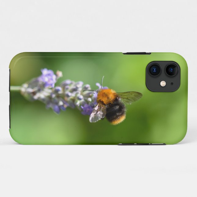 Coques Case-Mate iPhone Bumble Beat Sur Une Lavande (Dos (Horizontal))