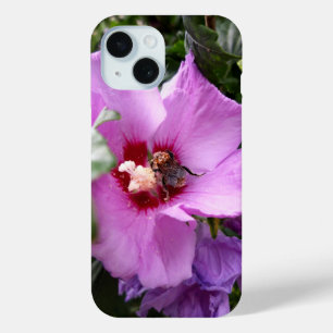Coque Pour iPhone 15 Bumblebebe sur la fleur d'Hibiscus