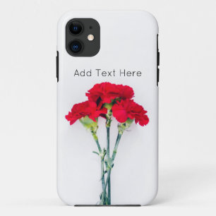 Case-Mate iPhone Case Bundle of Red Carnation Flowers