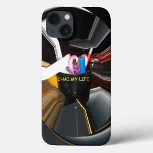 Etui iPhone 13 Bureau de la Mug de thé à vie morte Abstraite Art 