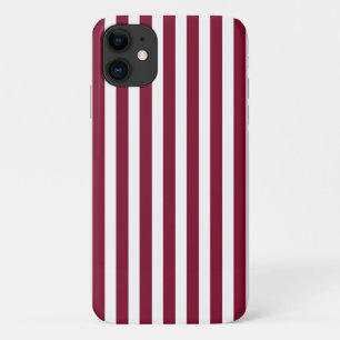 Case-Mate iPhone Case Burgundy et blanc rayures de bonbons