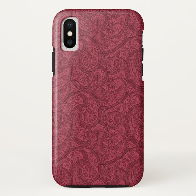 Coques Case-Mate iPhone Burgundy Paisley (Dos)