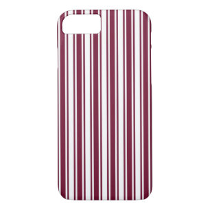 Case-Mate iPhone Case Burgundy rouge et blanc bonbons rayures