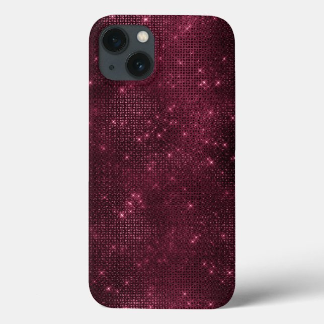 Coques Case-Mate iPhone Burgundy Sparkle Parties scintillant Fille Glam (Verso)