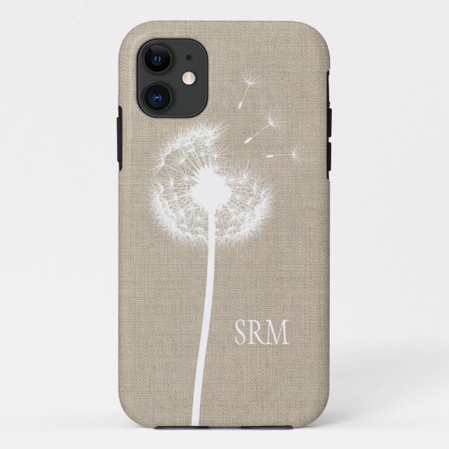 Coques Case-Mate iPhone Burlap & Dandelion iPhone 5 Coque-Mate (Dos)