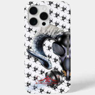 COQUE iPhone 15 PRO MAX BW ! AVERTISSEMENT BIOHAZARD ! CRÂNE