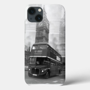 Case-Mate iPhone Case BW Black & White London Bus & Big Ben