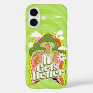 Coque Pour iPhone 16 Ça devient mieux   Personnalisation de Good Vibes 