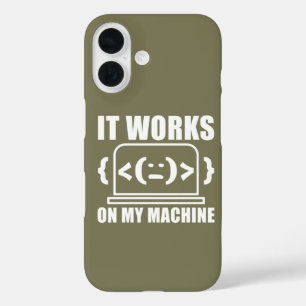 Coque Pour iPhone 16 Ça fonctionne sur ma machine Drôle de codeur et pr