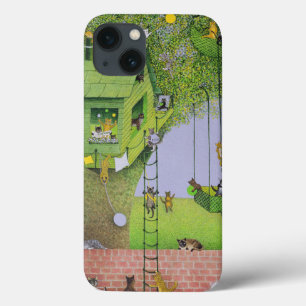 iPhone 13 Coque Cabane dans un arbre de chat