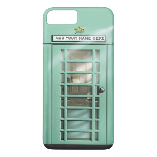 Coque iPhone 8 Plus/7 Plus Cabine de téléphone britannique verte en bon état
